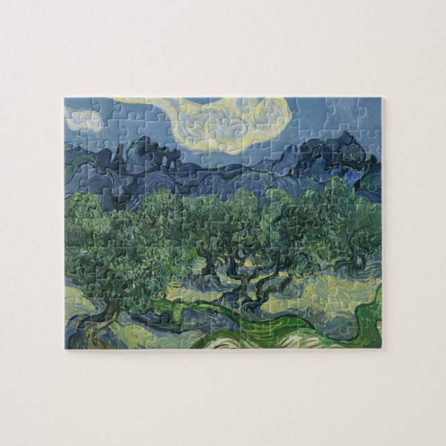 Van Gogh Olive Trees with the Alpilles Pussel (Horisontell)