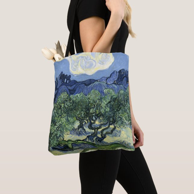 Van Gogh Olivträd - Blue Mountain Art Tygkasse (Närbild)