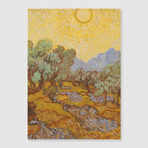 Van Gogh Olivträd Gul Sol Himmel