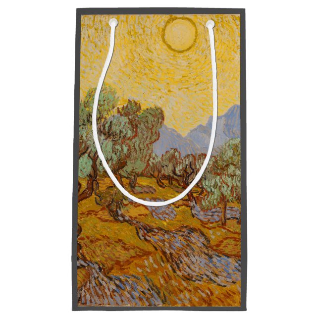 Van Gogh Olivträd Gul Sol Himmel (Framsidan)