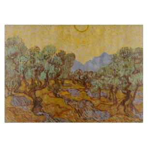 Van Gogh Olivträd Gul Sol Himmel