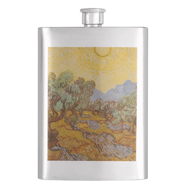 Van Gogh Olivträd Gul Sol Himmel Fickplunta (Framsidan)