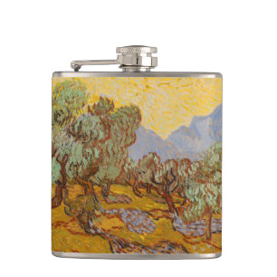 Van Gogh Olivträd Gul Sol Himmel Fickplunta