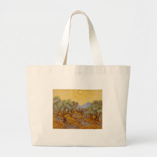 Van Gogh Olivträd Gul Sol Himmel Jumbo Tygkasse