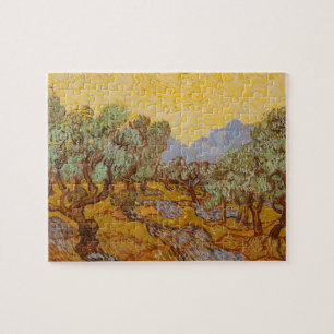 Van Gogh Olivträd Gul Sol Himmel Pussel