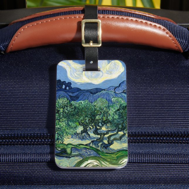 Van Gogh Olivträd Landskapsmålning Bagagebricka (Framsida Insitu 2)