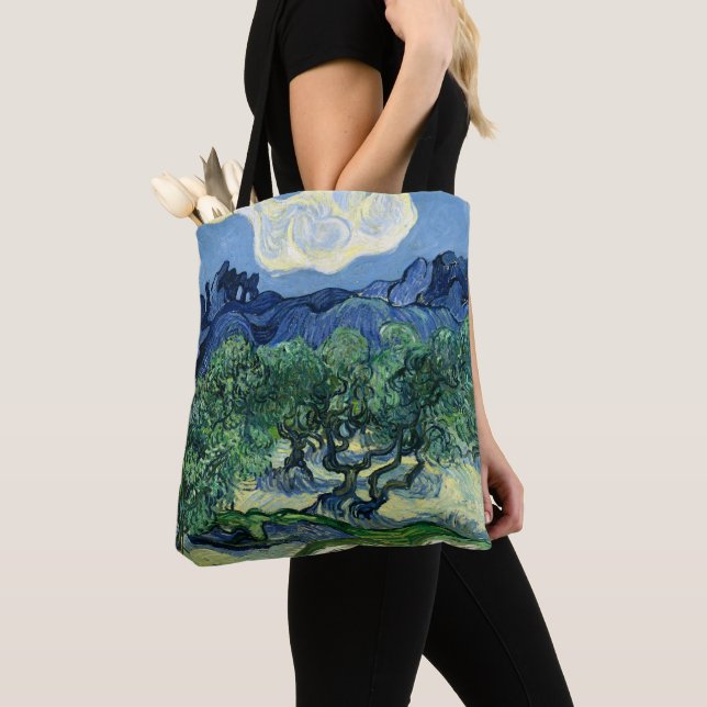 Van Gogh Olivträd Landskapsmålning Tygkasse (Närbild)