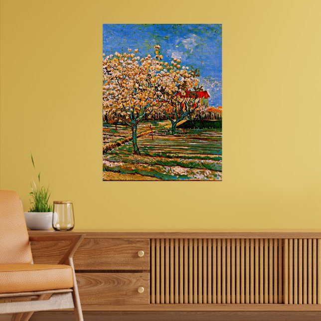 Van Gogh - Orchard i Blommar Poster (Vardagsrum 2)