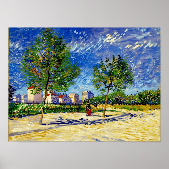 Van Gogh Outskirts of Paris Poster (Framsidan)