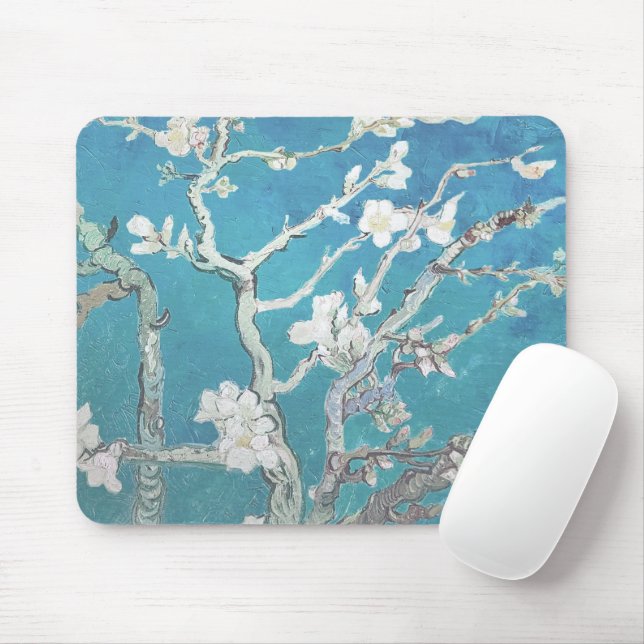 Van Gogh Painting Almond Blommar Musmatta (Med mus)