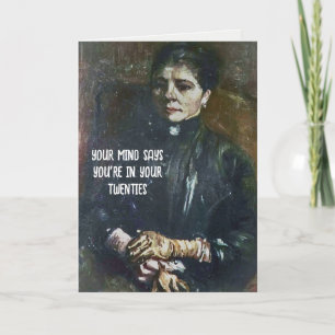 Van Gogh Painting Birthday Humor Card Kort
