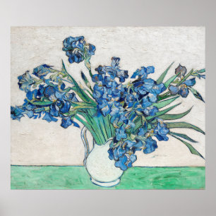 Van Gogh Painting of Irises (1890) Poster