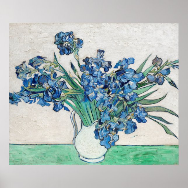 Van Gogh Painting of Irises (1890) Poster (Framsidan)