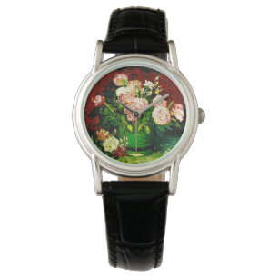 Van Gogh Peonies och Ro Armbandsur