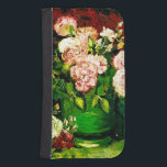Van Gogh Peonies och Ro Galaxy S4 Plånbok<br><div class="desc">Samsung Galaxy Wallet Case med Vincent van Goghs oljemålning Bowl med Peonies och Ro (1886). Vackra rosor och vita ponnyer och ro sitter i en grönt vas mot en röd bakgrund. En underbar gåva till fläkt av postimperialism och nederländsk konst.</div>