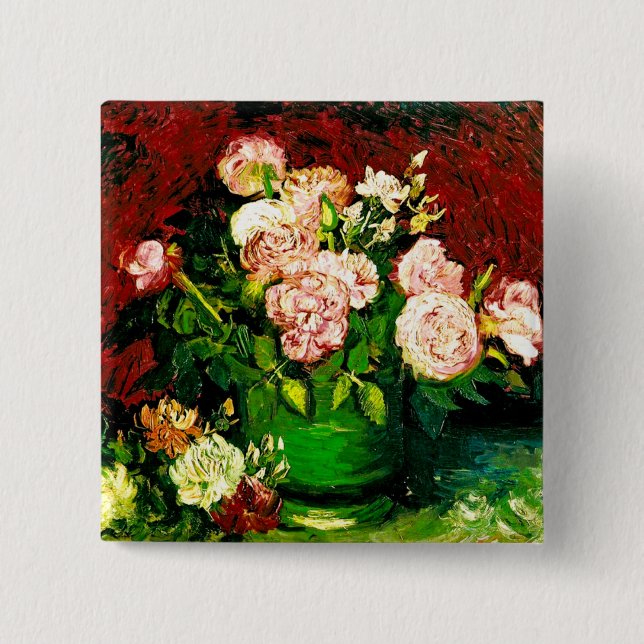 Van Gogh Peonies och Ro Knapp (Framsida)