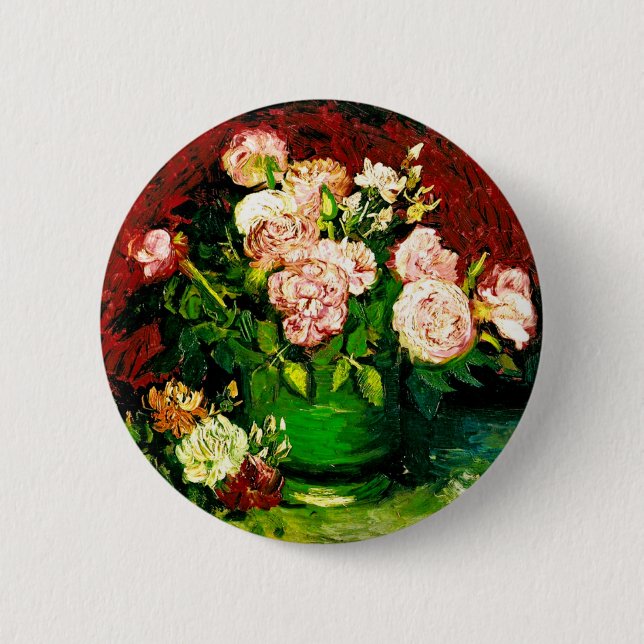 Van Gogh Peonies och Ro Knapp (Framsida)