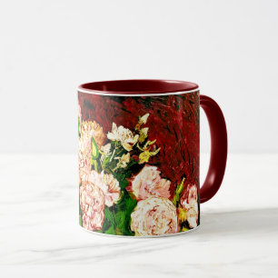 Van Gogh Peonies och Ro Mugg