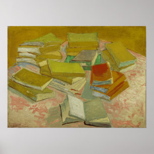 Van Gogh - Piles of Fransk Novels Poster