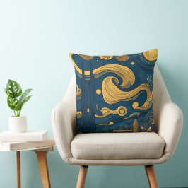 Van Gogh Pillows, AI genererade Starry Nght Design Kudde