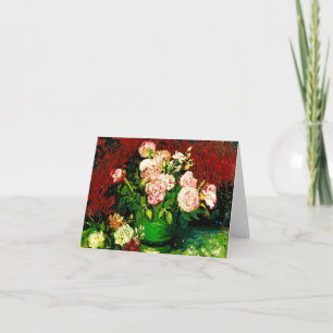 Van Gogh Pion och Rosor Inbjudan