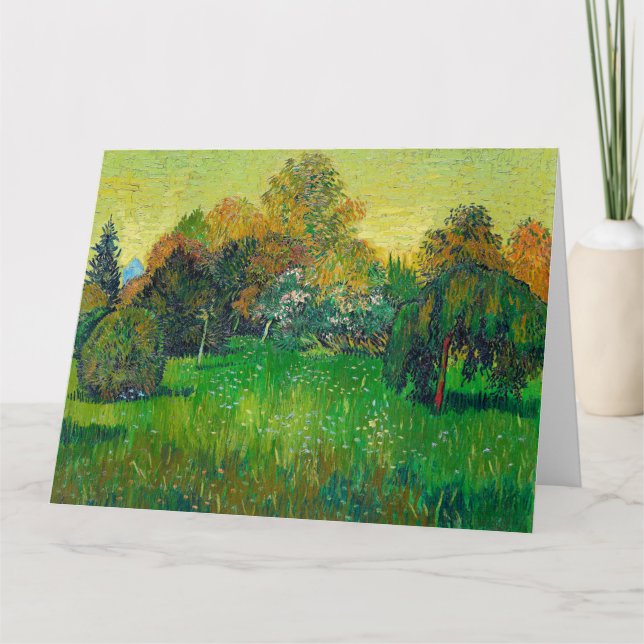 Van Gogh - Poets Garden Card Kort (Framsida)