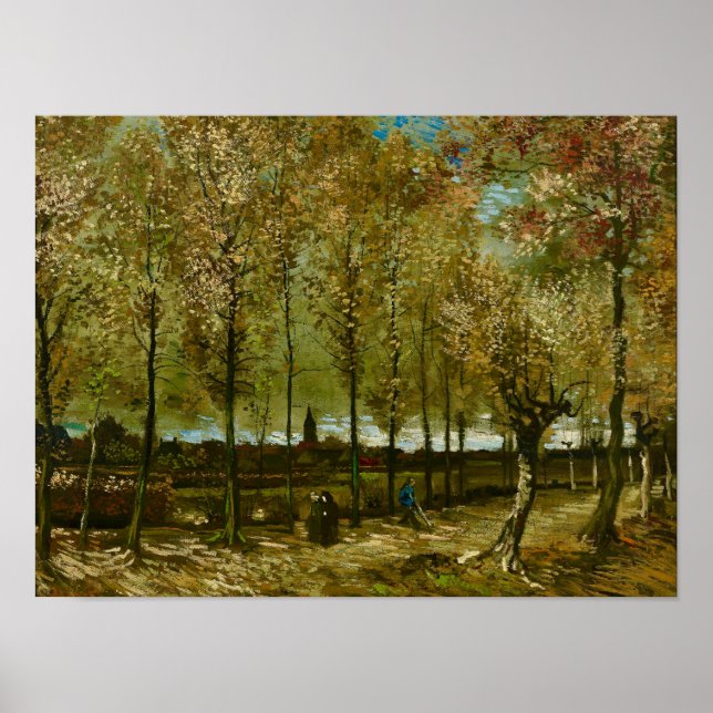 Van Gogh Poplars Near Nuenen Landscape  Poster (Framsidan)