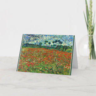 Van Gogh - Poppy Fält Kort