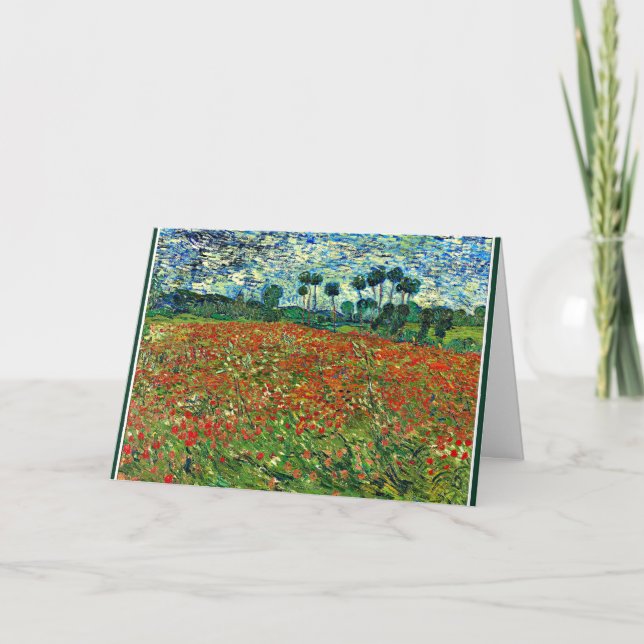Van Gogh - Poppy Fält Kort (Framsida)