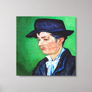 Van Gogh Porträtt av Armand Roulin Canvastryck