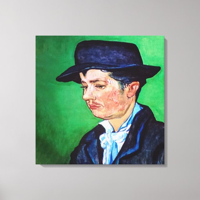 Van Gogh Porträtt av Armand Roulin Canvastryck (Framsida)