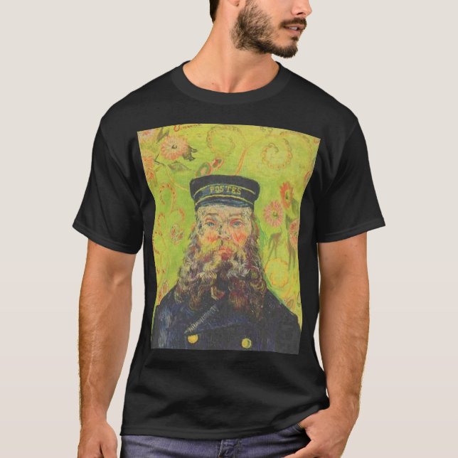 Van Gogh porträtt av den brevbärarejoseph roulinen T-shirt (Framsida)