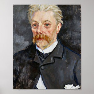 Van Gogh Porträtt av man med mustasch Poster
