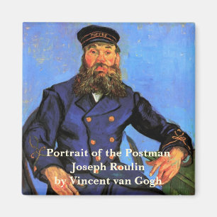 Van Gogh, Porträtt från Postman Joseph Roulin Magnet