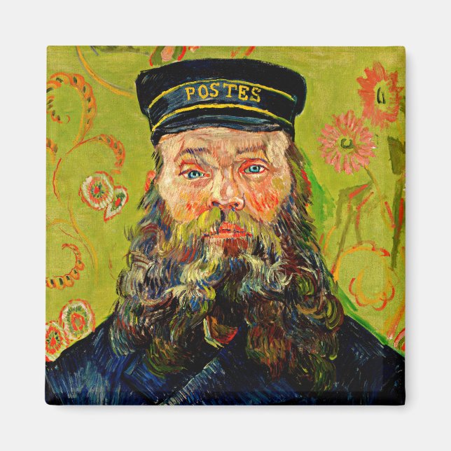 Van Gogh - Postman, berömdens målning, Magnet (Framsidan)