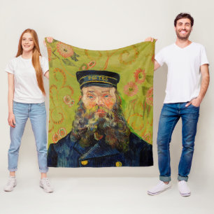 Van Gogh Postman. Porträtt-konst Fleecefilt