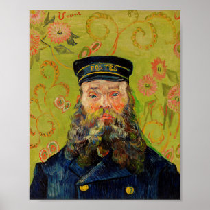 Van Gogh Postman. Porträtt-konst Poster