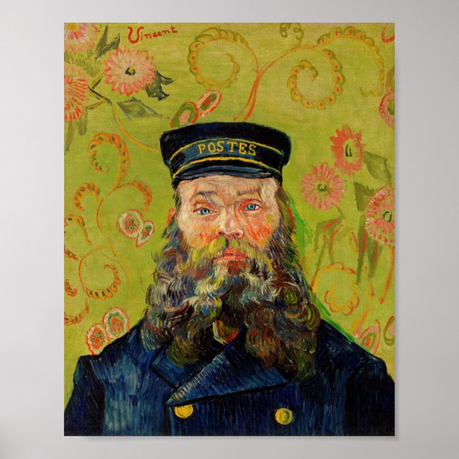 Van Gogh Postman. Porträtt-konst Poster (Framsidan)