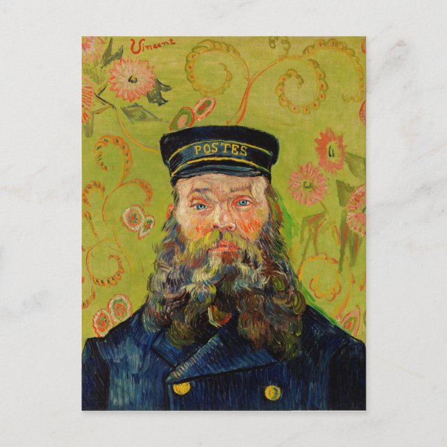 Van Gogh Postman. Porträtt-konst Vykort (Framsida)