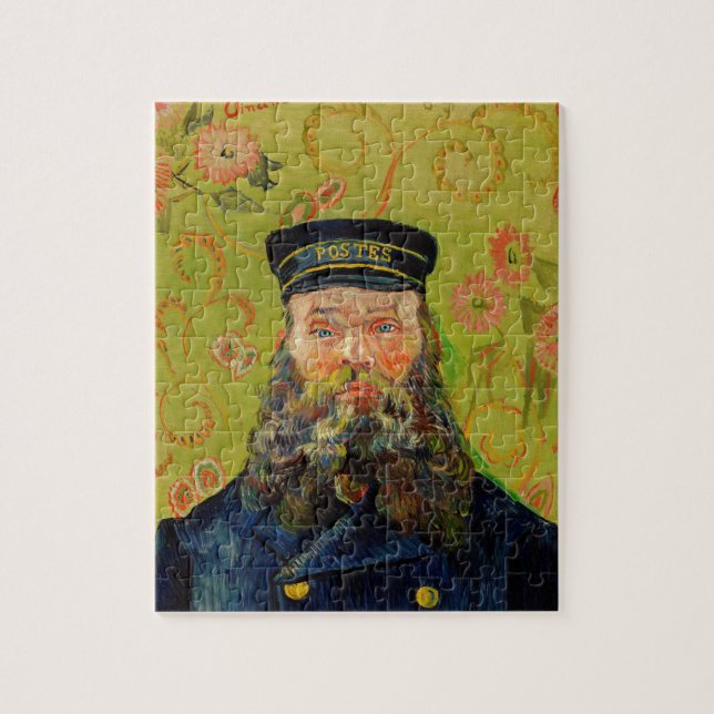 Van Gogh Postman Porträtt målar gammal antikisk ko Pussel (Vertikal)
