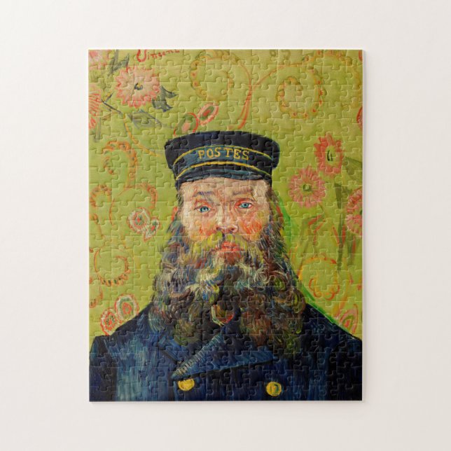 Van Gogh Postman Porträtt målning Old Antique Art Pussel (Vertikal)