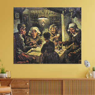 Van Gogh - Potatisätarna Canvastryck