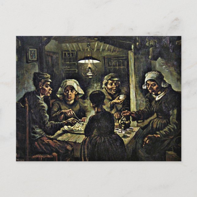 Van Gogh - Potato Eaters Vykort (Framsida)