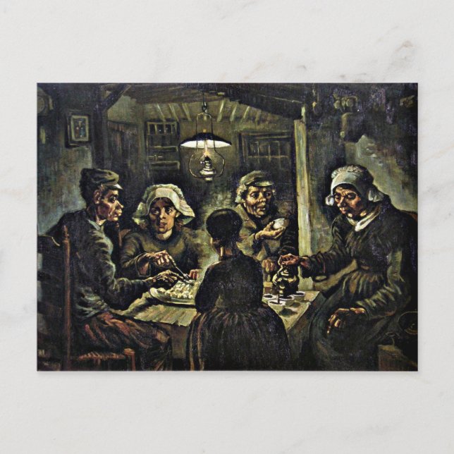 Van Gogh - Potato Eaters Vykort (Framsida)