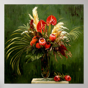 Van Gogh Protea och andra blommor Poster