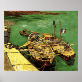 Van Gogh Quay med Manar avlastningsbrunnar Poster