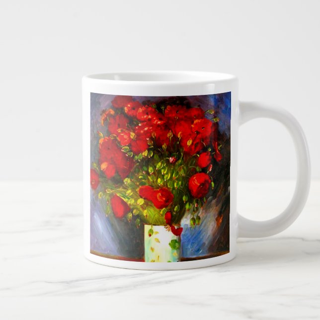 Van Gogh Red Poppies Jumbo Mugg (Höger)