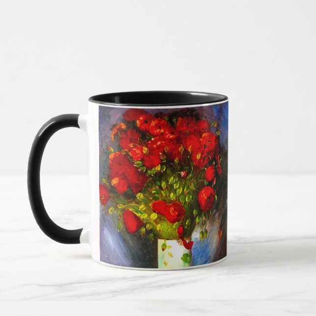 Van Gogh Red Poppies Mugg (Vänster)