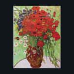 Van Gogh Red Poppies och Daisys Postcard Vykort<br><div class="desc">Brevkort från Van Gogh Red Poppies och Daises. Oljemålning på arbetsyta från 1890. En färgstark blommålning av Van Gogh, som inte är lika berömd som hans berömda vas av solblommor, är ännu ett charmerande inlägg i konstnärens omfattande katalog över blommigt som fortfarande lever. En underbar gåva till fläkt av poppies,...</div>