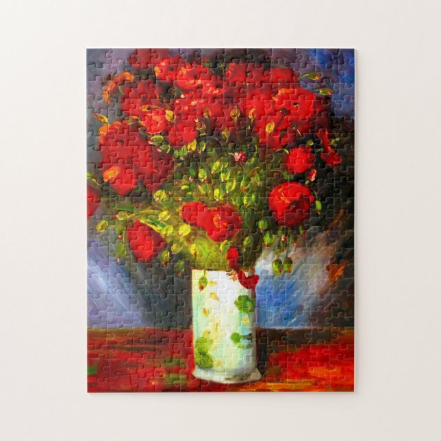Van Gogh Red Poppies Pussel (Vertikal)